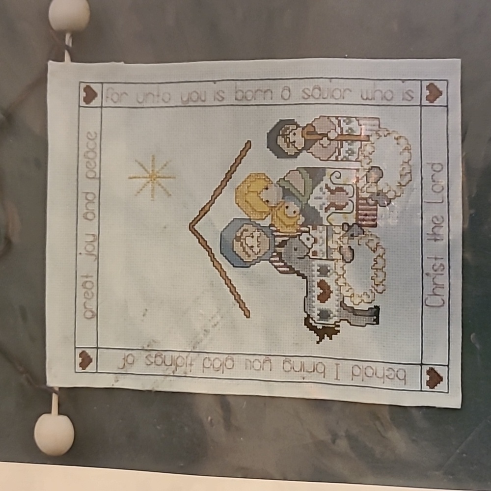 Cross stitch Nativity Banner Kit By Pumpkin Patch Originals